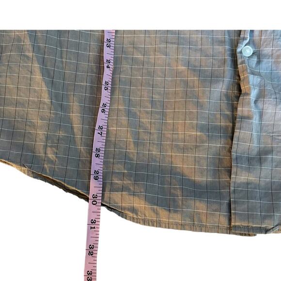 Joseph Abboud Brown Checkered Button-Down Mens Size XXL - Picture 5 of 6